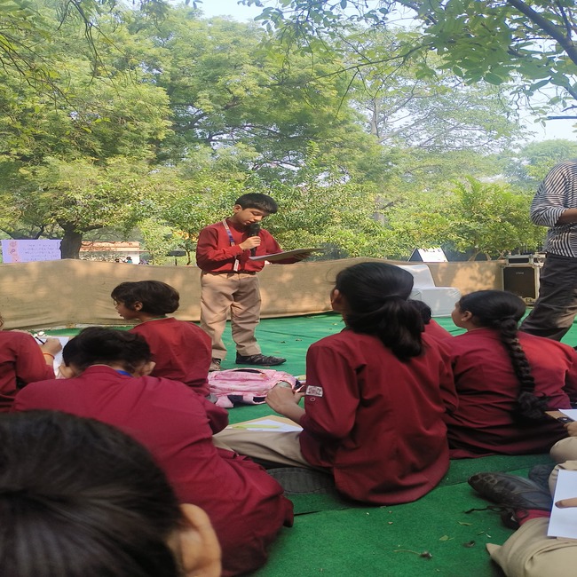 Classes 5,6 and 7 visit Bookaro, the children's literature festival